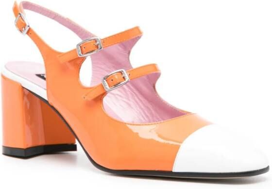 Carel Paris Papaya Mary Jane pumps Oranje