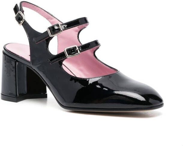 Carel Paris Lakleren pumps Zwart