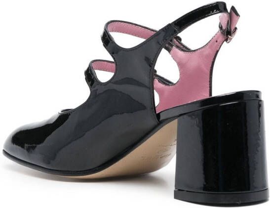 Carel Paris Lakleren pumps Zwart