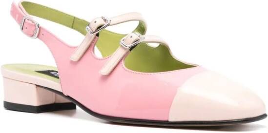 Carel Paris Abricot 20mm leren pumps Roze