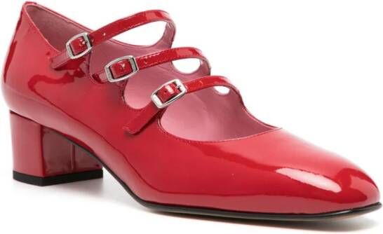 Carel Paris Ariana leren Mary Jane schoenen Rood