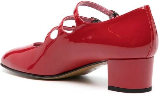 Carel Paris Ariana leren Mary Jane schoenen Rood