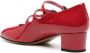 Carel Paris Ariana leren Mary Jane schoenen Rood - Thumbnail 3