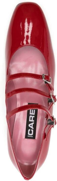 Carel Paris Kina lakleren Mary Jane schoenen Rood