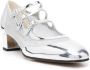 Carel Paris Knight leren pumps Zilver - Thumbnail 2