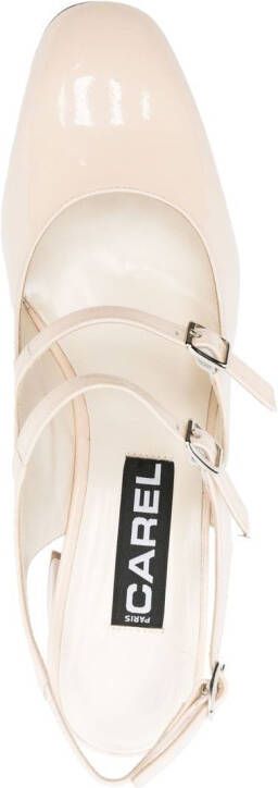 Carel Paris Mary Jane slingback schoenen Beige