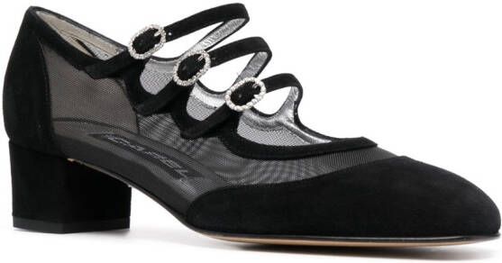 Carel Paris Pumps met open neus Zwart