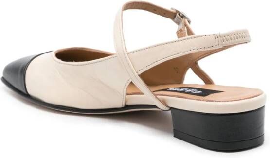 Carel Paris Oceano 30 mm leren ballerina's Beige