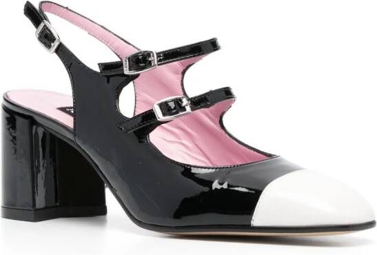 Carel Paris Papaya tweekleurige pumps Zwart