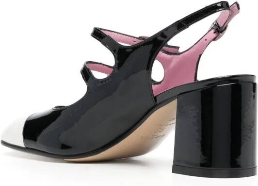 Carel Paris Papaya tweekleurige pumps Zwart