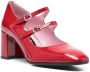 Carel Paris Pumps met dubbele bandjes Rood - Thumbnail 2