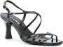 Carel Paris Tango 70mm leren sandalen Zwart - Thumbnail 2