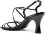 Carel Paris Tango 70mm leren sandalen Zwart - Thumbnail 3