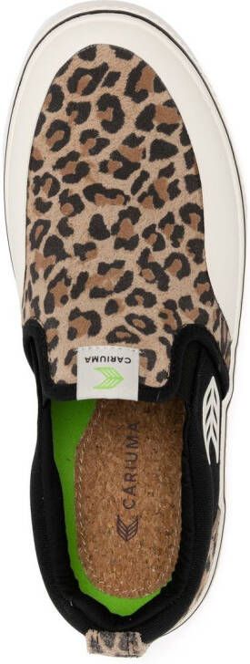 Cariuma Skate Pro sneakers met luipaardprint Bruin