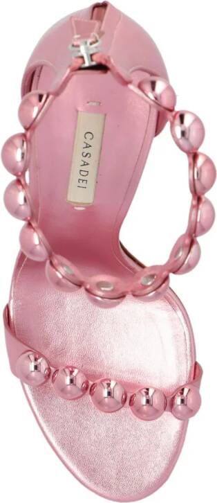 Casadei Joy metallic sandalen Roze