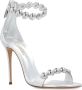 Casadei Joy metallic sandalen Zilver - Thumbnail 2