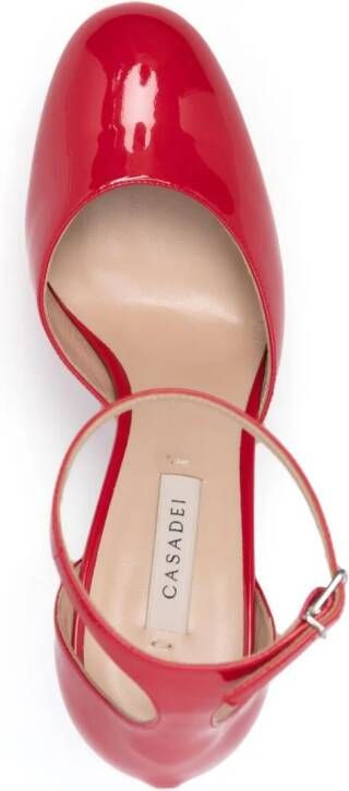 Casadei Lakleren pumps Rood