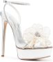 Casadei Flora Tiffany sandalen met plateauzool Zilver - Thumbnail 2