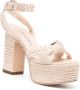 Casadei Sandalen met geknoopt detail Beige - Thumbnail 2