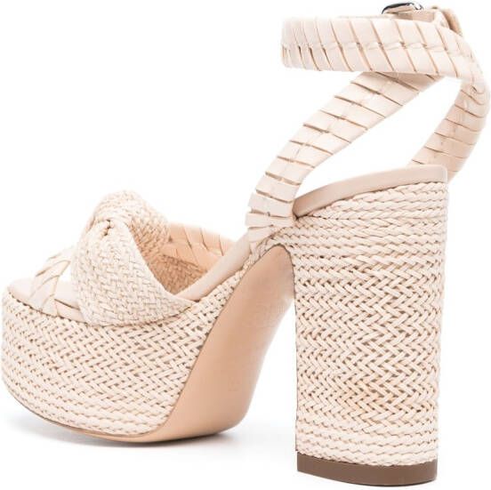 Casadei Sandalen met geknoopt detail Beige