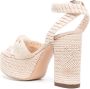 Casadei Sandalen met geknoopt detail Beige - Thumbnail 3