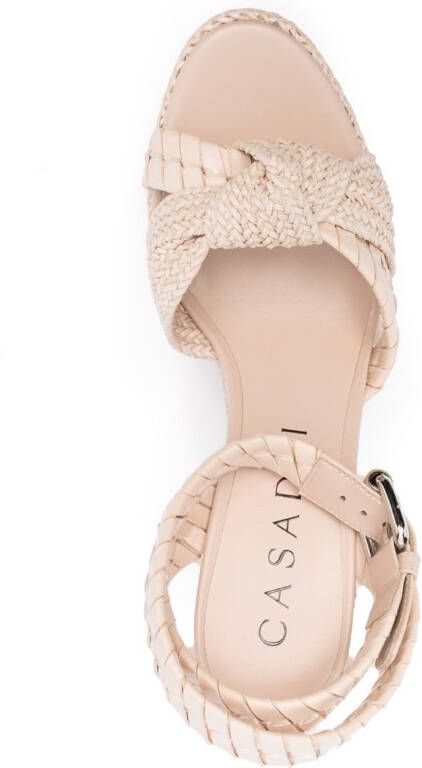 Casadei Sandalen met geknoopt detail Beige