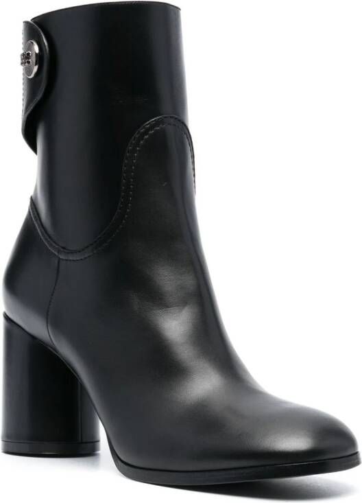 Casadei Leren laarzen Zwart