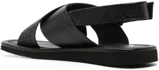 Casadei Adria sandalen van bewerkt leer Zwart