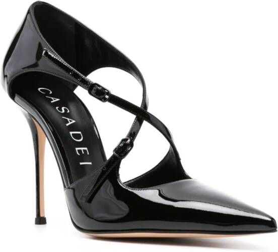 Casadei Anna leren pumps Zwart