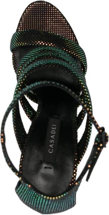 Casadei Aurora Boreal sandalen met hak Zwart