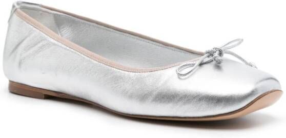 Casadei Ballerina's met metallic-effect Zilver