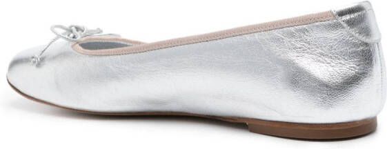 Casadei Ballerina's met metallic-effect Zilver