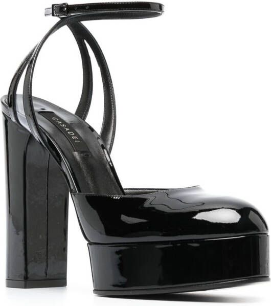 Casadei Bebe pumps met plateauzool Zwart