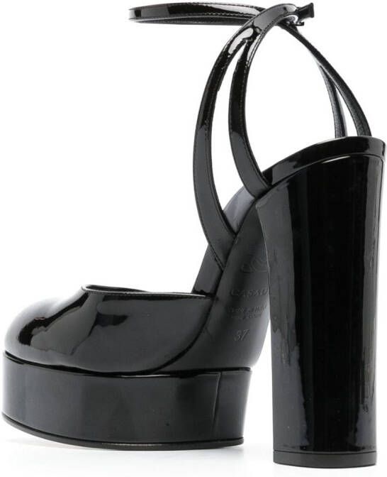 Casadei Bebe pumps met plateauzool Zwart