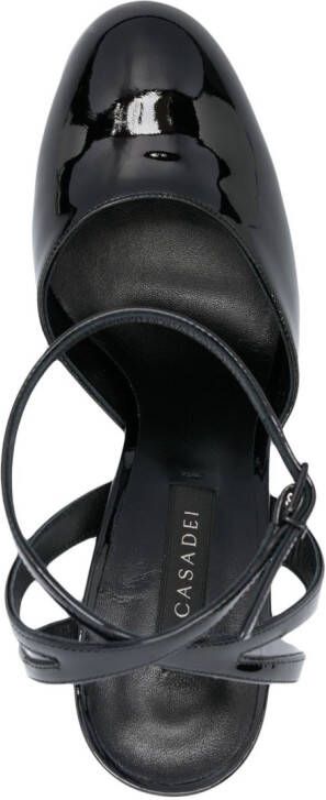 Casadei Bebe pumps met plateauzool Zwart