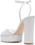 Casadei Beth Citylight sandalen met plateauzool Zilver - Thumbnail 3