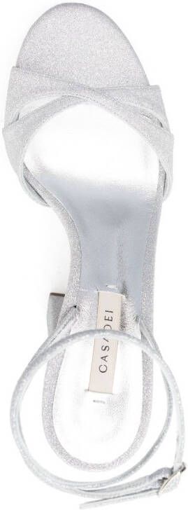 Casadei Beth Citylight sandalen met plateauzool Zilver