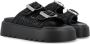 Casadei Birky Ale slippers met plateauzool Zwart - Thumbnail 2