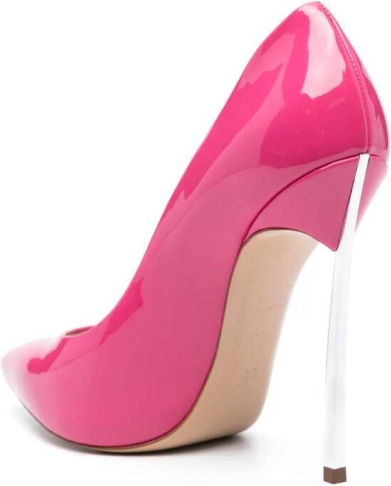 Casadei 120 mm Blade lakleren pumps Roze