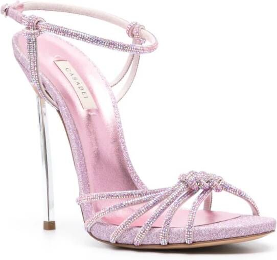 Casadei Blade C+C 120mm sandalen Roze