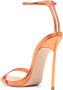 Casadei Blade Flash leren sandalen 100 mm Oranje - Thumbnail 3