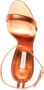 Casadei Blade Flash leren sandalen 100 mm Oranje - Thumbnail 4
