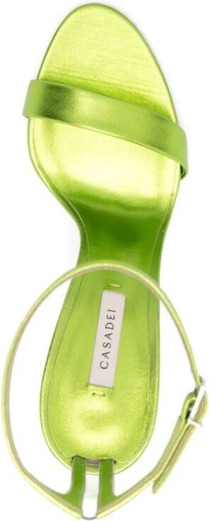 Casadei Blade Flash 140 mm sandalen Groen