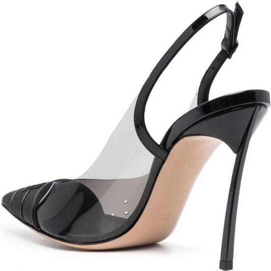 Casadei Blade Fluo pumps van PVC leer Zwart