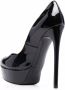 Casadei Blade glanzende stiletto pumps Zwart - Thumbnail 3