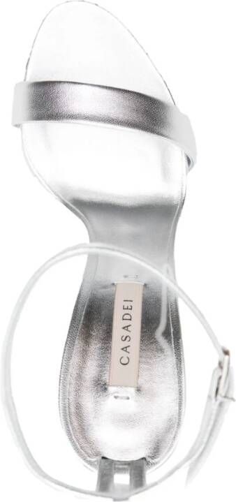 Casadei Blade Marta 120mm sandalen Zilver