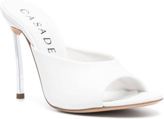 Casadei Blade Minorca leren muiltjes Wit