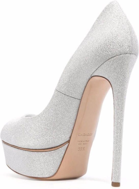 Casadei Blade stiletto pumps Zilver