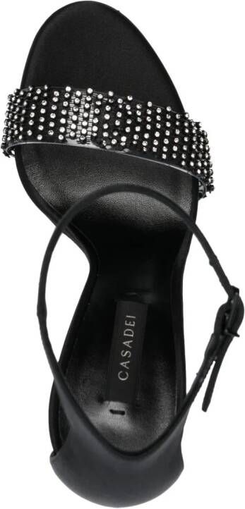 Casadei 100 mm Blade Twenties satijnen pumps Zwart