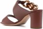 Casadei Chaine sandalen met kettingafwerking Bruin - Thumbnail 3